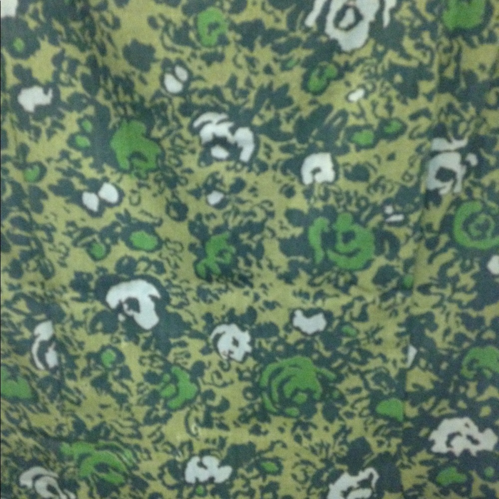 Vintage green floral dress - Picture 4 of 5